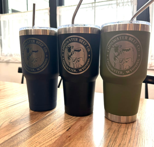 Chugwater Beef Co. Laser Engraved Tumblers